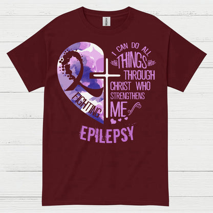 Faith Strength Epilepsy Warrior T Shirt