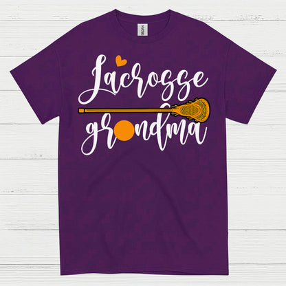 Lacrosse Grandma Heart Stick T Shirt