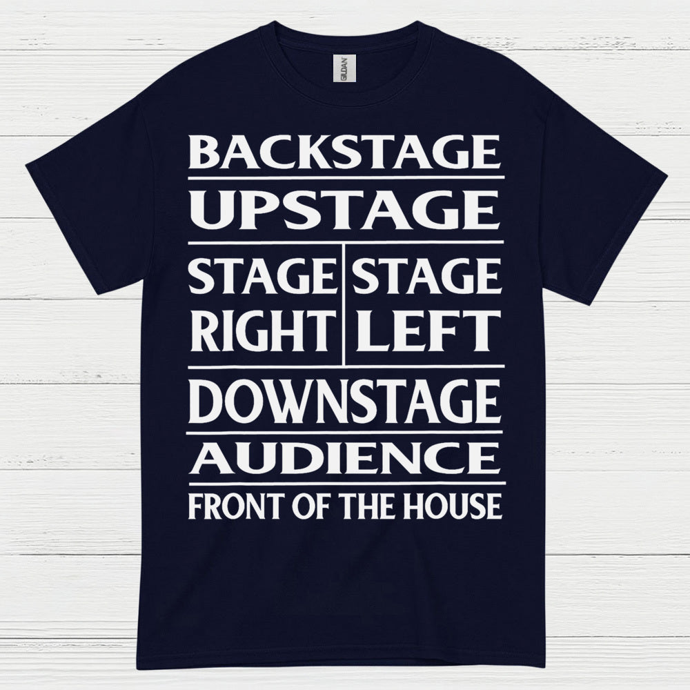 Theater Stage Directions Chart T Shirt