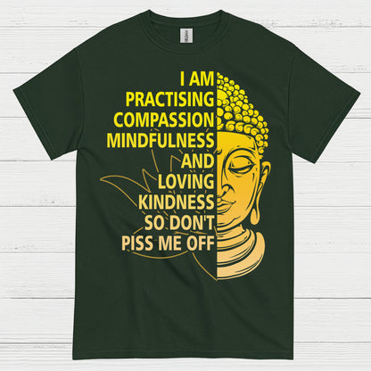 Practicing Compassion Mindfulness Buddha T Shirt