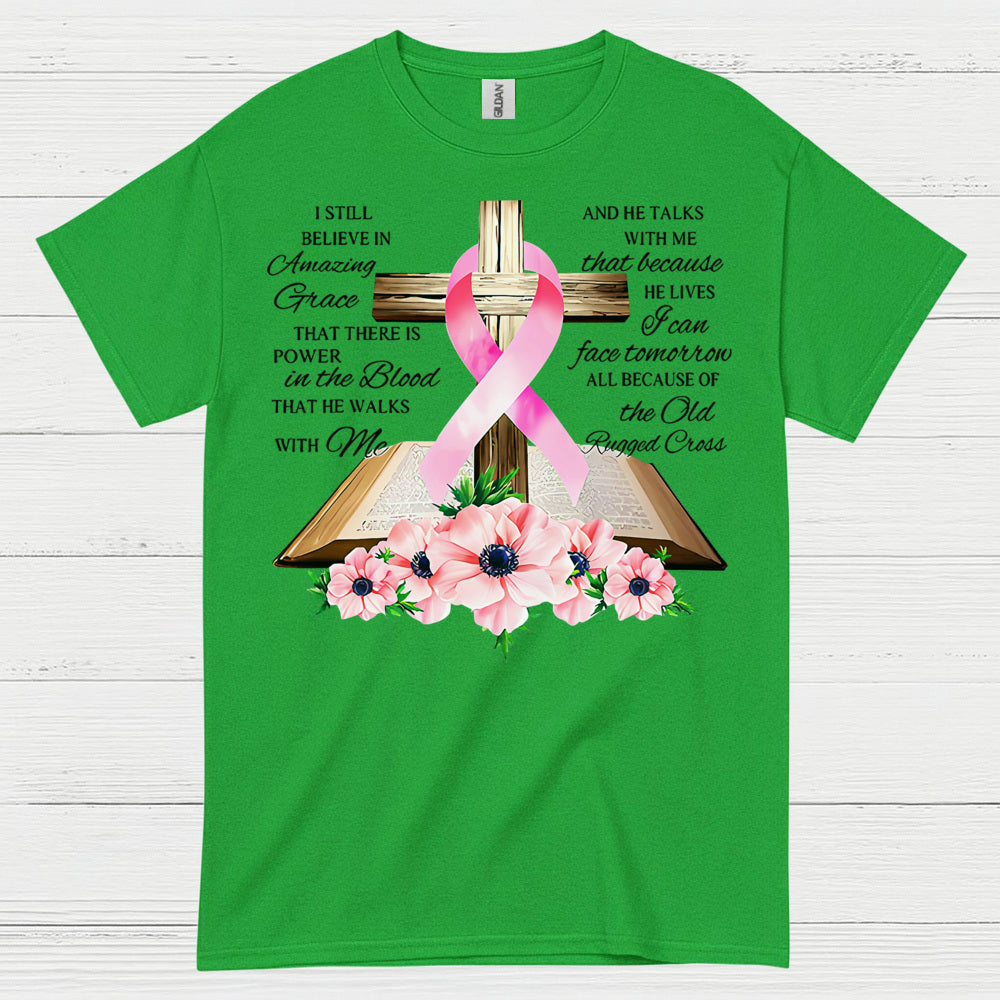 Amazing Grace Breast Cancer Faith T Shirt