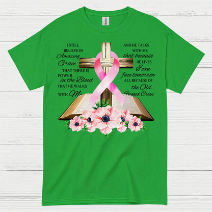 Amazing Grace Breast Cancer Faith T Shirt