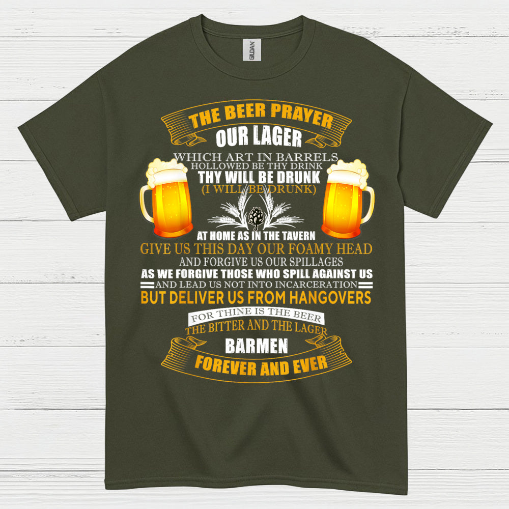 The Beer Prayer Our Lager T Shirt