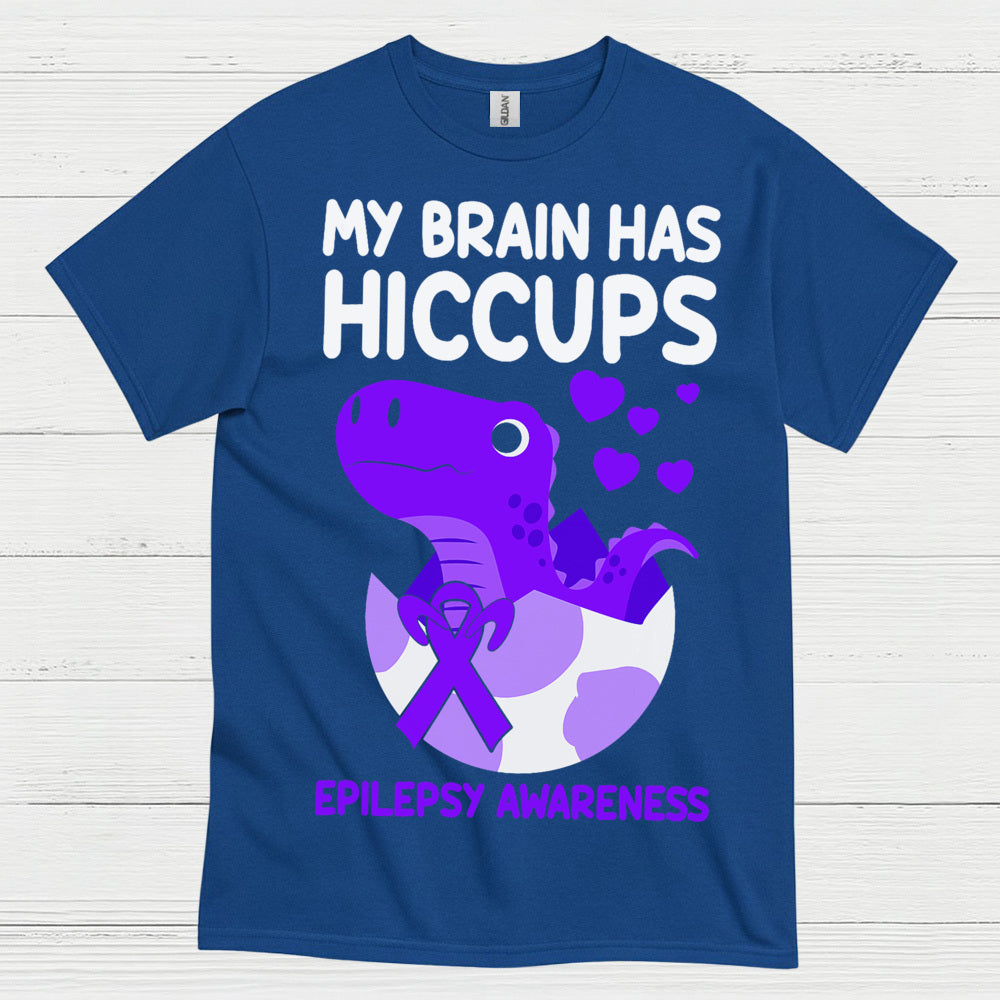 My Brain Has Hiccups Epilepsy T Shirt