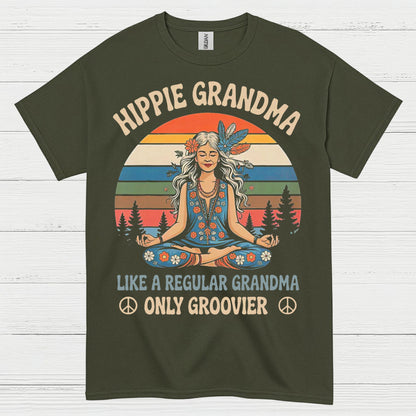 Hippie Grandma Groovier Than Regular T Shirt