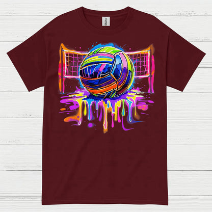 Colorful Volleyball Art T Shirt