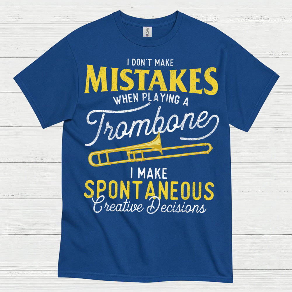 Spontaneous Trombone Player Funny T Shirt