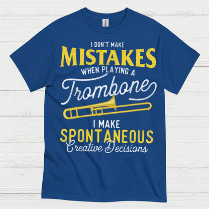 Spontaneous Trombone Player Funny T Shirt
