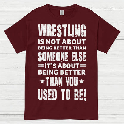 Wrestling Self Improvement Motivation T Shirt