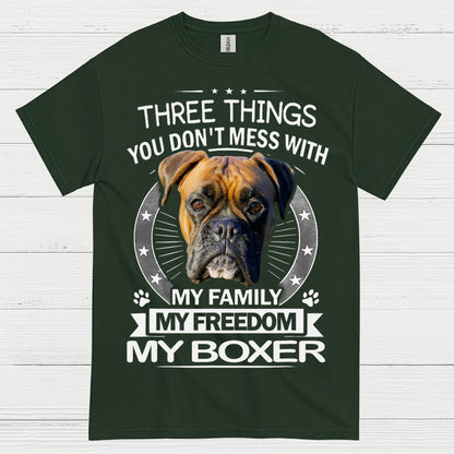 My Family My Freedom My Boxer T Shirt