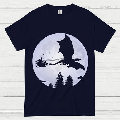 Santa Dragon Moon T Shirt