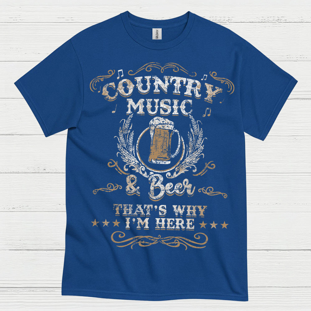 Country Music And Beer T Shirt