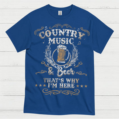 Country Music And Beer T Shirt