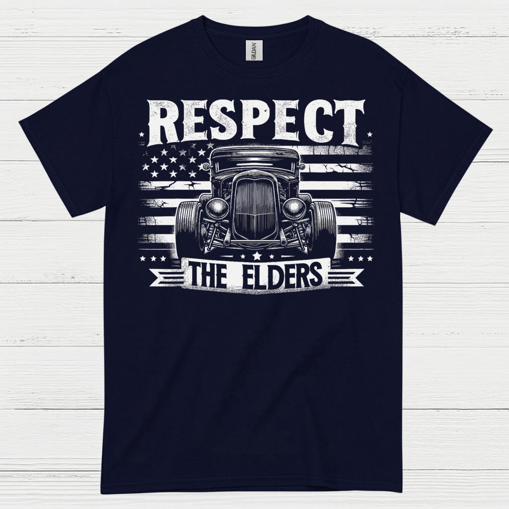 Respect The Elders Hot Rod T Shirt