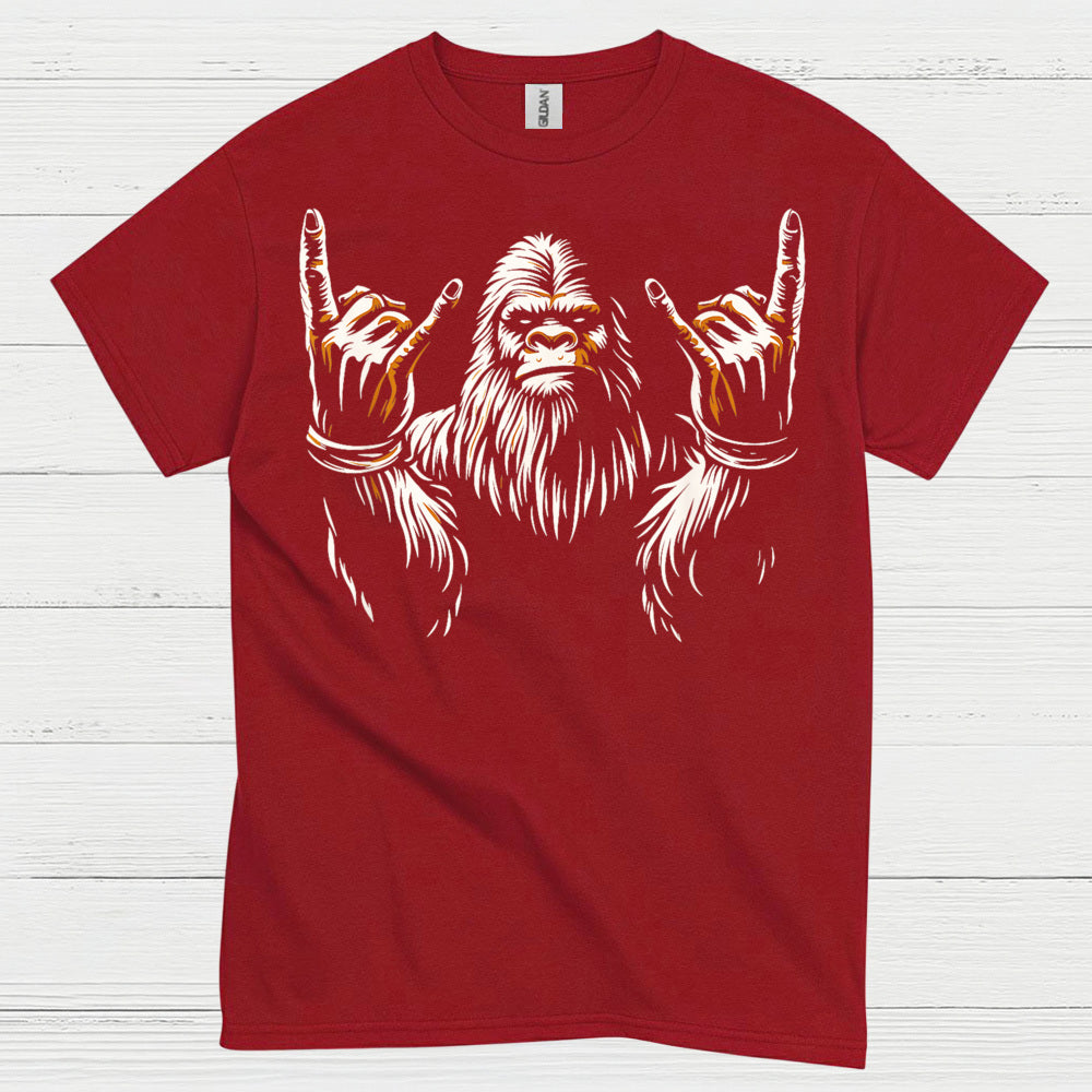 Rock On Bigfoot T Shirt