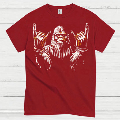 Rock On Bigfoot T Shirt