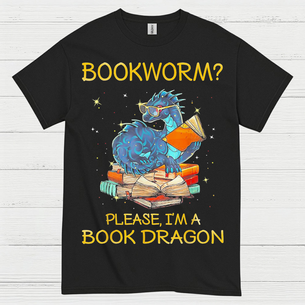 Not a Bookworm Dragon T Shirt