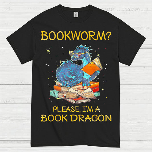 Not a Bookworm Dragon T Shirt