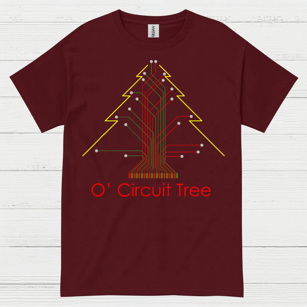 Circuit Tree Christmas T Shirt