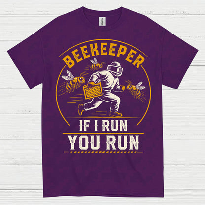 Beekeeper Running From Bees T Shirt
