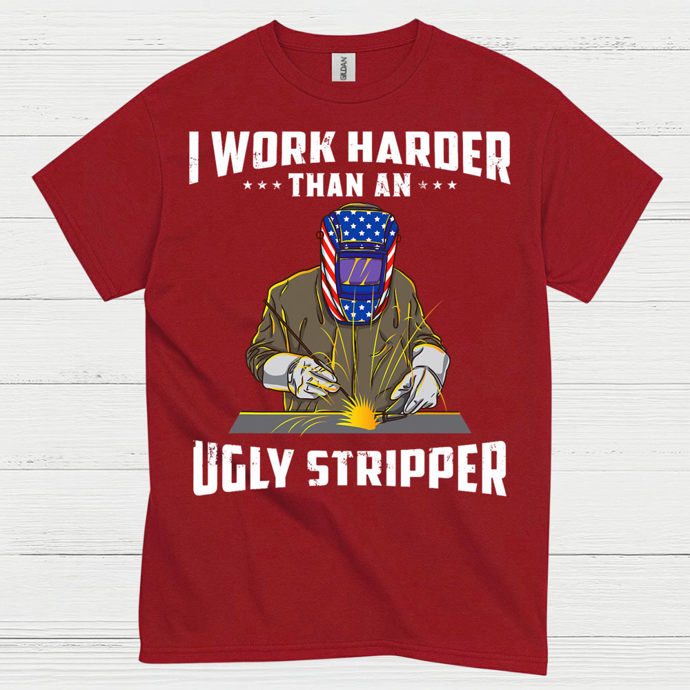 Harder Than Stripper Welder T Shirt