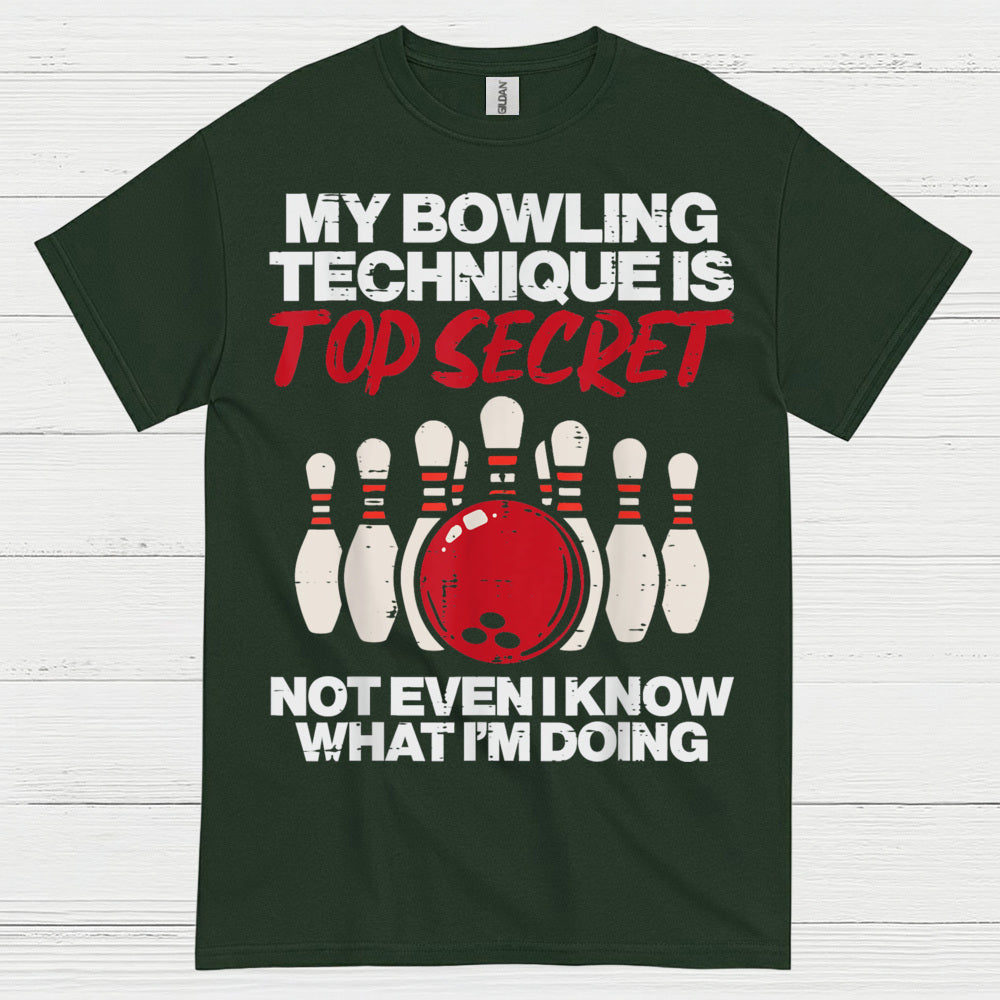 Top Secret Bowling Humor T Shirt