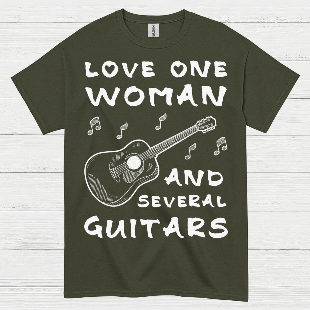 Love One Woman Guitar T Shirt