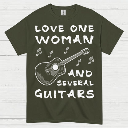 Love One Woman Guitar T Shirt