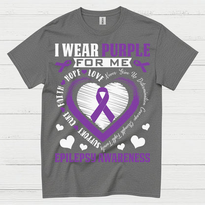 I Wear Purple Epilepsy Awareness T Shirt