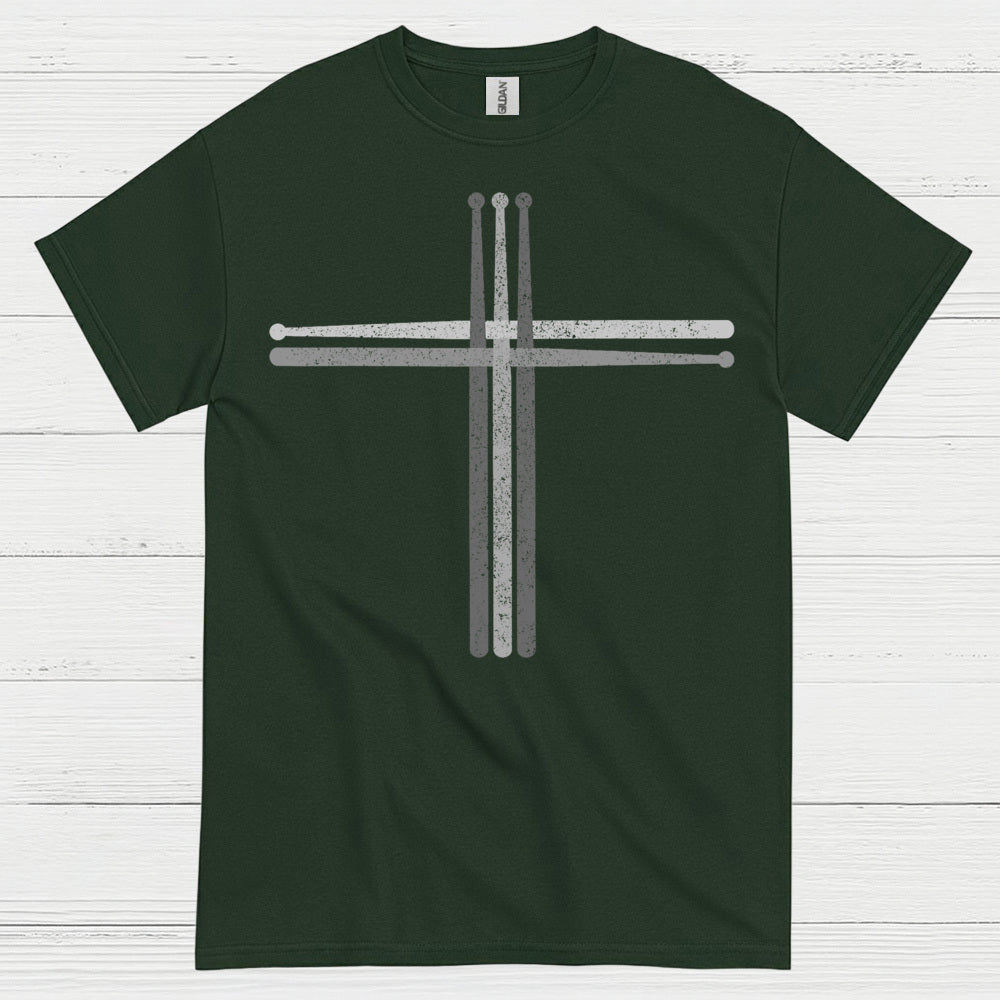 Cross Drum Sticks T Shirt