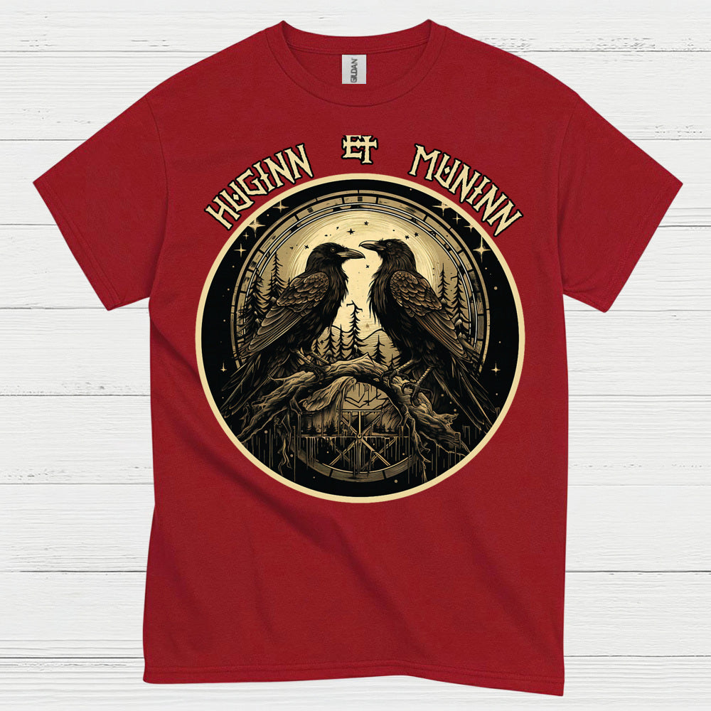 Huginn And Muninn Raven T Shirt