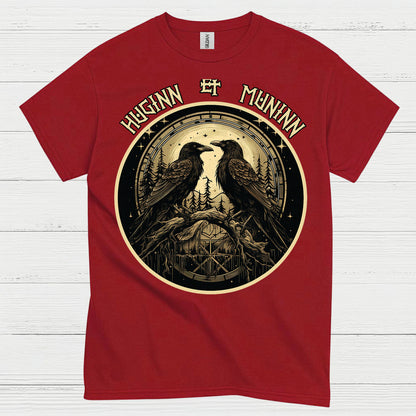 Huginn And Muninn Raven T Shirt