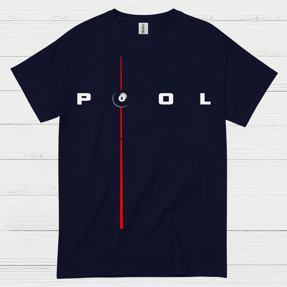 Minimal Pool Line 8 Ball T Shirt