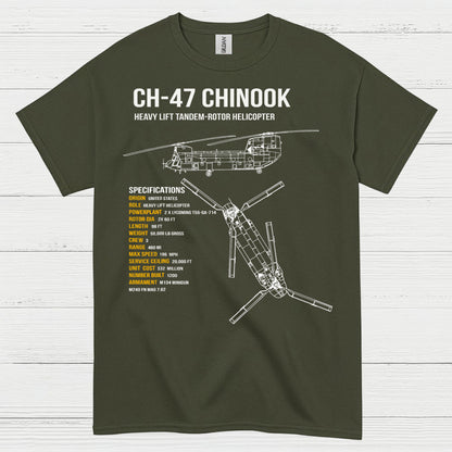 CH-47 Chinook Heavy Lift Aviation T Shirt