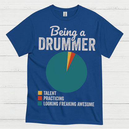 Drummer Life Pie Chart T Shirt