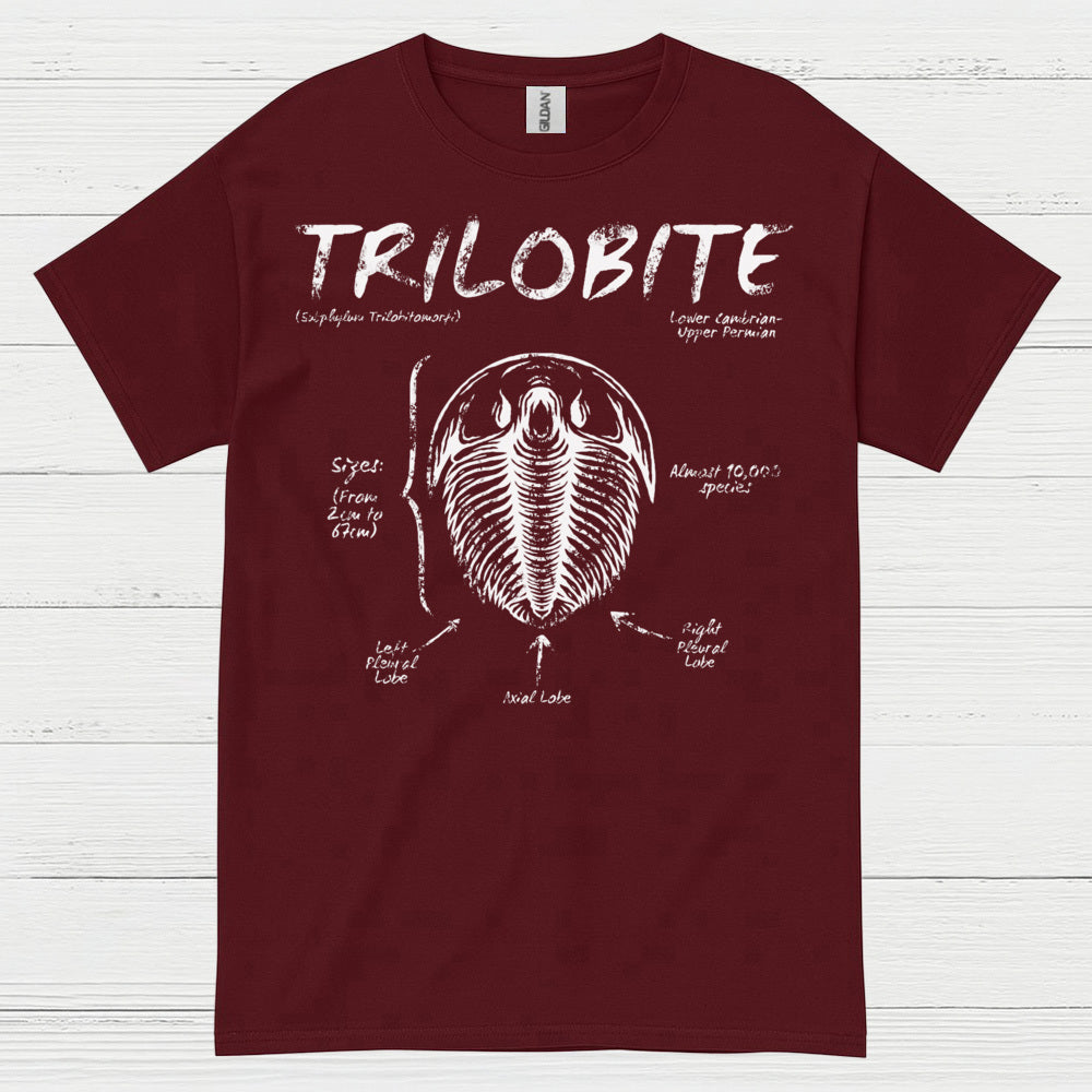Trilobite Fossil Anatomy T Shirt