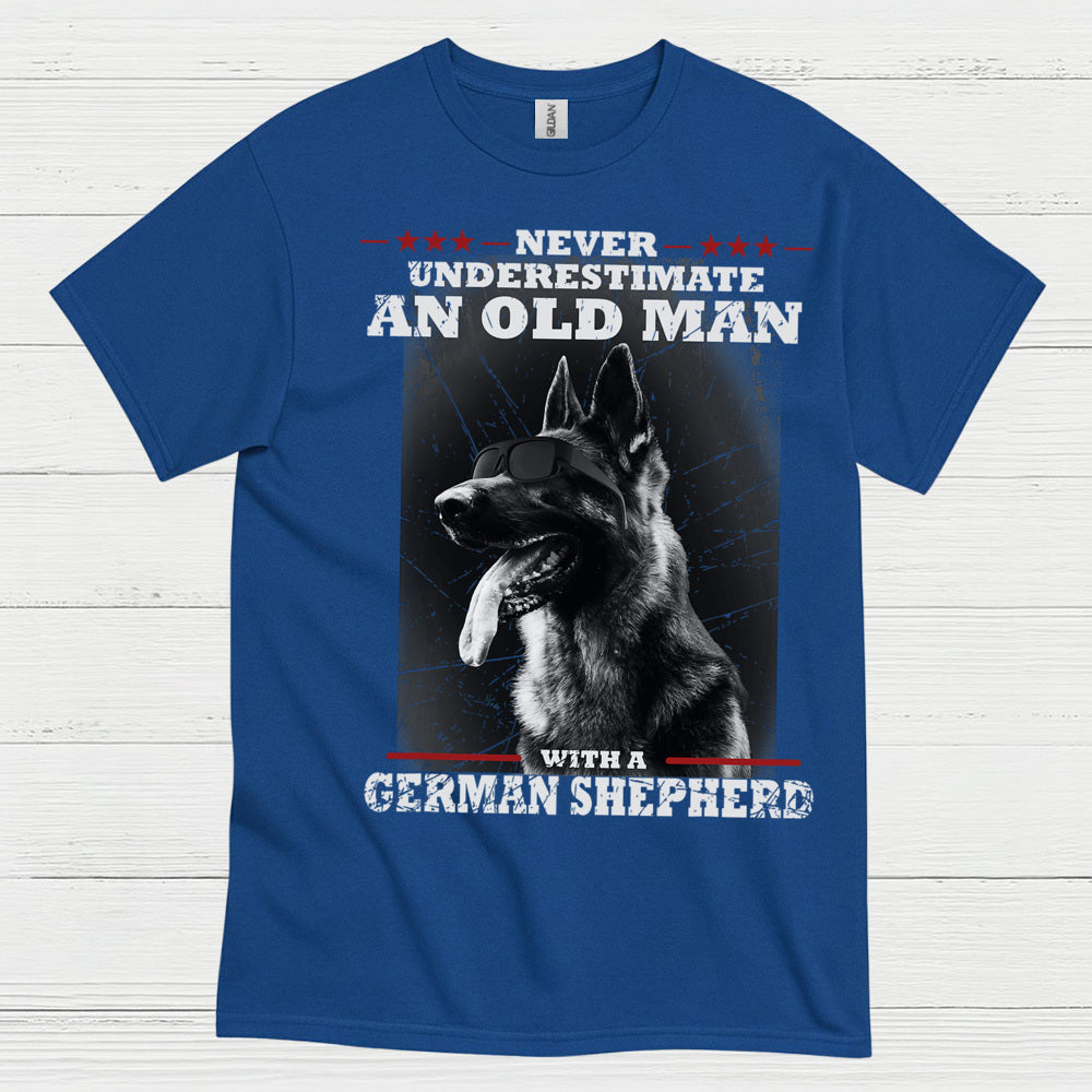 Old Man Shepherd Humor T Shirt