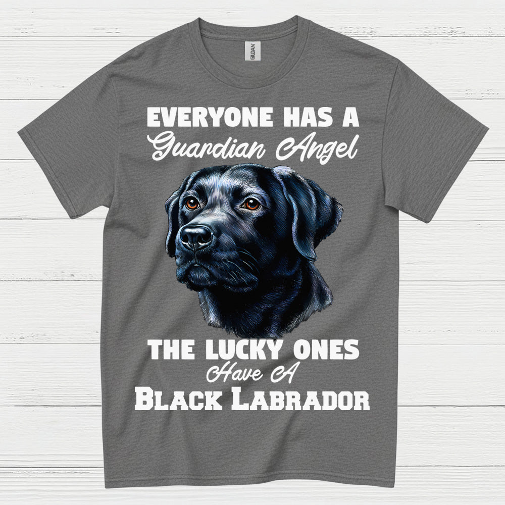 Black Labrador Guardian Angel Quote T Shirt