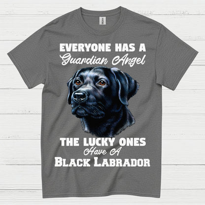 Black Labrador Guardian Angel Quote T Shirt