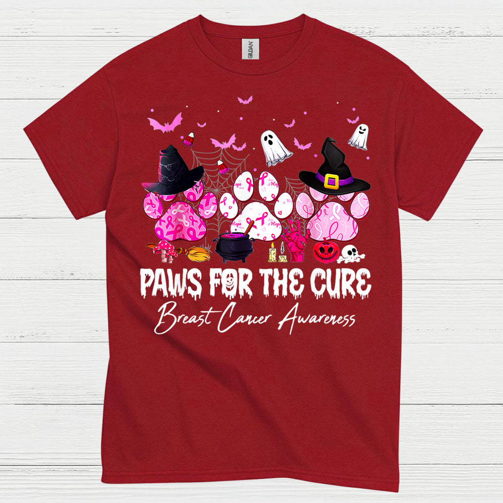 Paws For The Cure Breast Cancer T Shirt