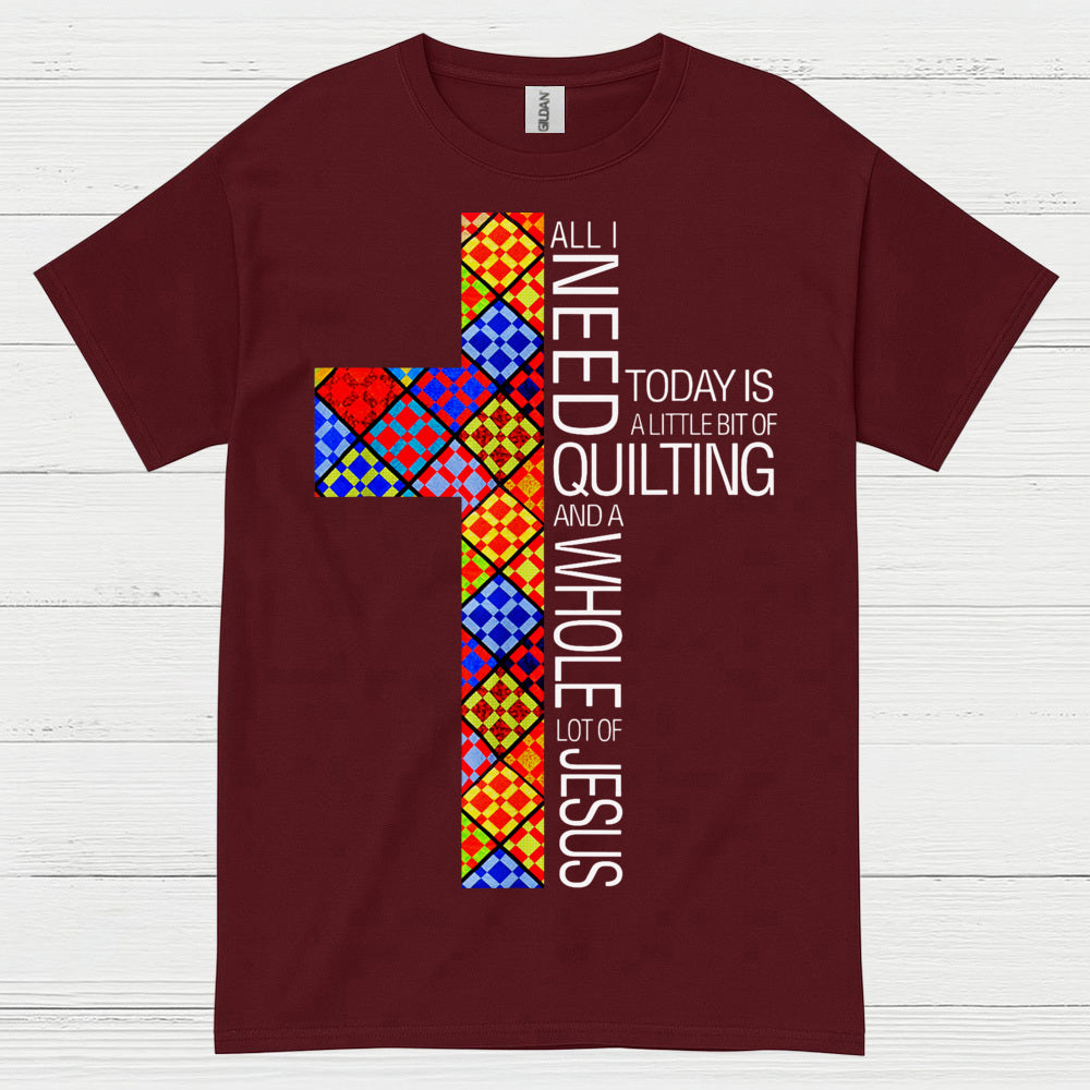 Quilting And Jesus Christian Faith T Shirt