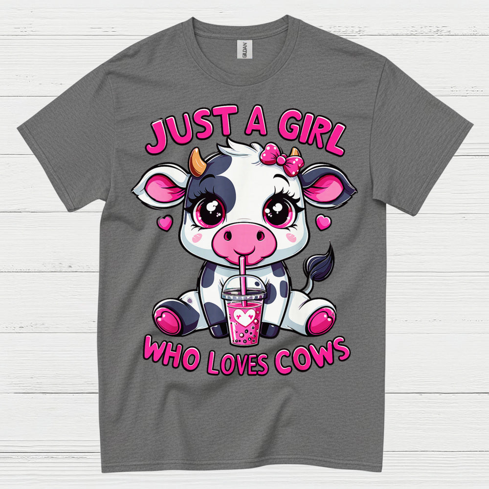 Just A Girl Who Loves Cows T Shirt