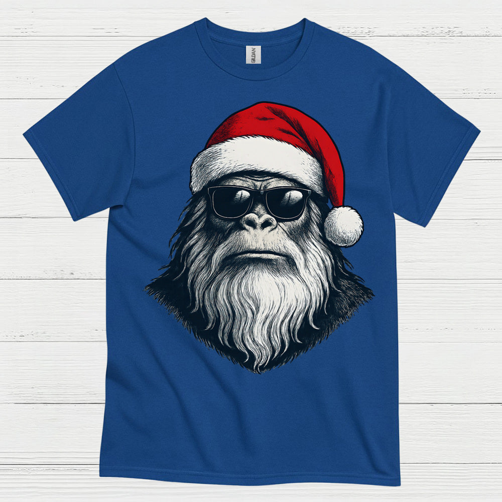 Santa Bigfoot Christmas T Shirt