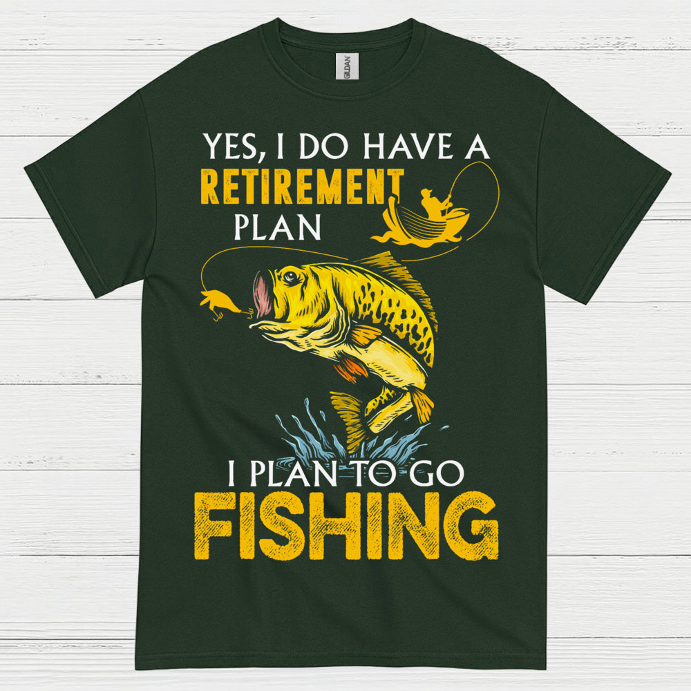 Retirement Plan Fishing T Shirt