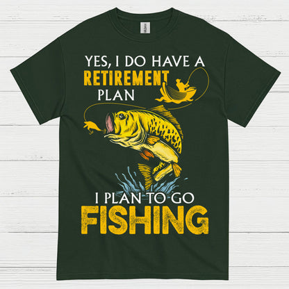 Retirement Plan Fishing T Shirt