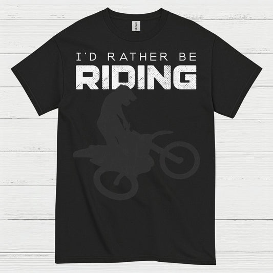 Id Rather Be Riding Dirt Bike T Shirt