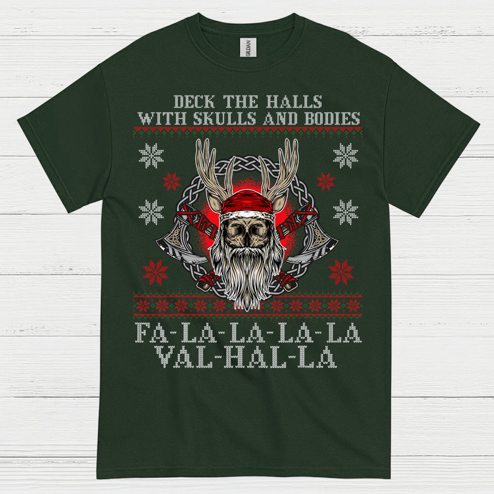 Valhalla Viking Christmas T Shirt