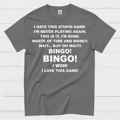 I Hate This Game Bingo Humor T Shirt