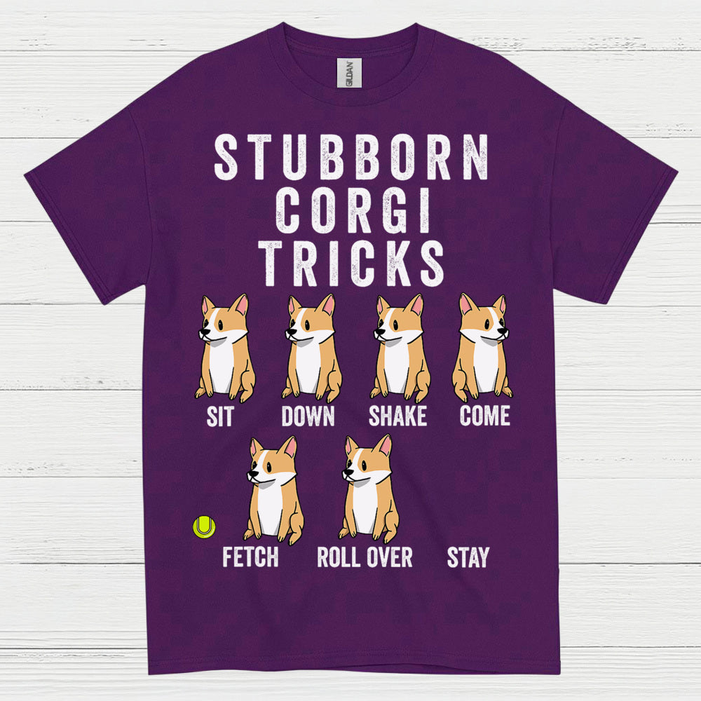 Stubborn Corgi Tricks T Shirt