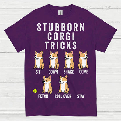 Stubborn Corgi Tricks T Shirt